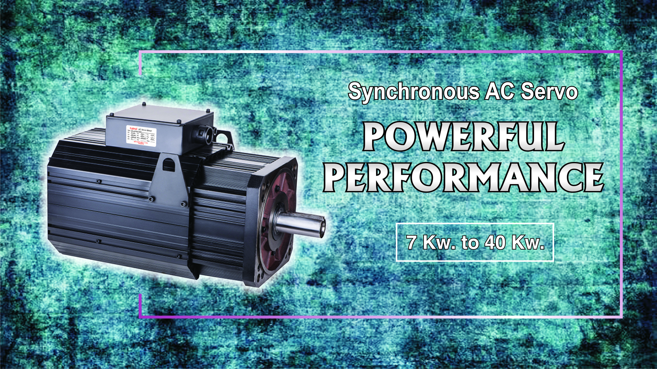 Synchronous AC Servo Motor with 7 Kw to 40 Kw